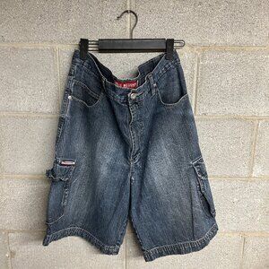 Big Sam Vintage Y2K Baggy Blue Denim Jorts Size 36
